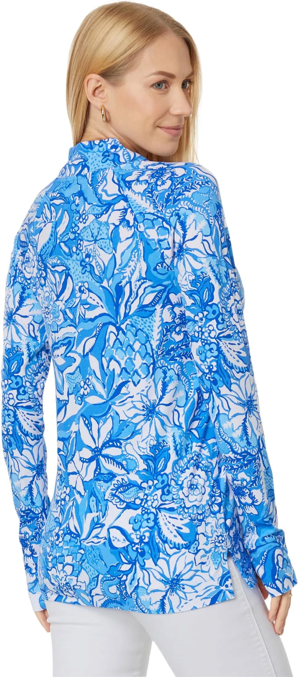 Cassi UPF 50  Lilly Pulitzer Popover, Blue Tang Flocking Fabulous