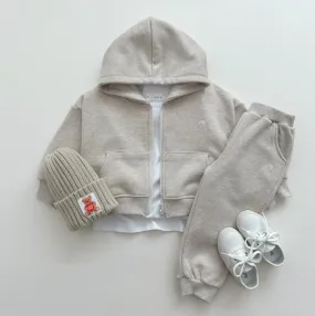 Children Hooded Jogger Set