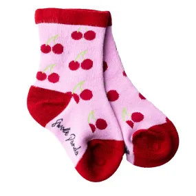 Children's Cherry Bamboo Socks