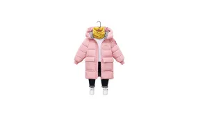 Children's cotton-padded hooded coat