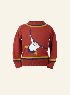 Children's Jumper - Rust Puffin