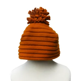 Children's Pom hat - Rust