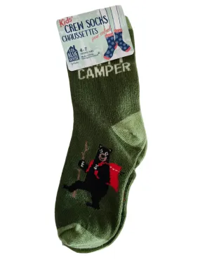 Children's Socks Happy Camper Green So3camp003