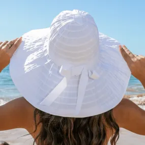 Classic Bow Accent Sunhat Extra Wide Brim