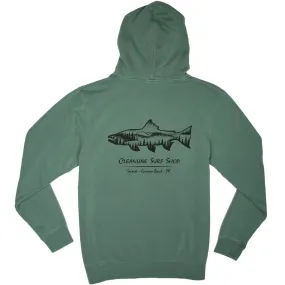 Cleanline Salmon Pullover Hoodie - Pigment Alpine Green