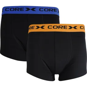 CoreX Fitness Classic (2 Pack) Mens Boxer Shorts - Black