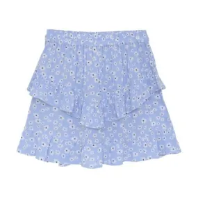 Creamie Girls Bel Air Blue Floral Skirt