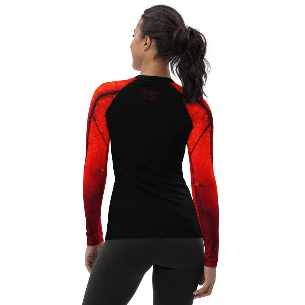 Crimson Passion ~ Women's Rash Guard *