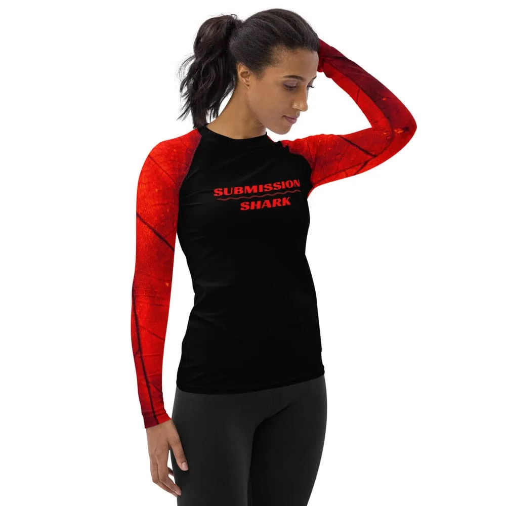 Crimson Passion ~ Women's Rash Guard *