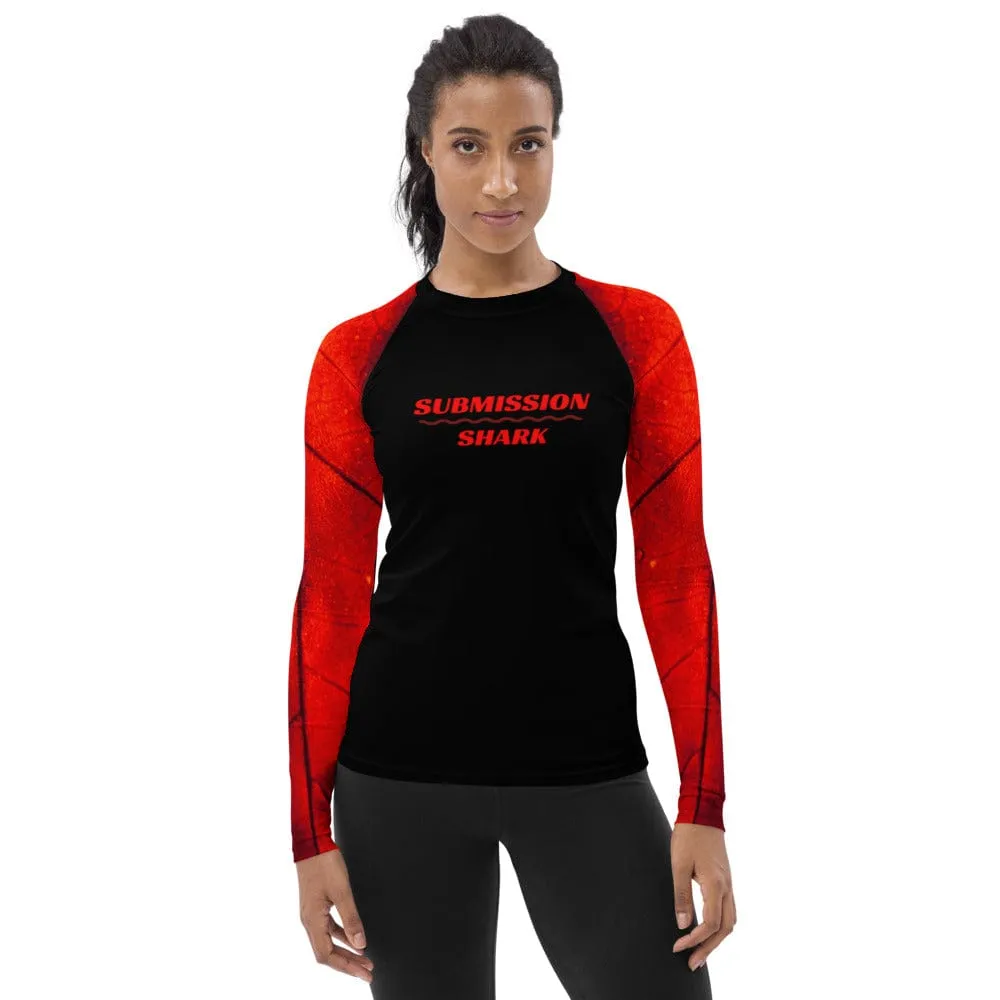 Crimson Passion ~ Women's Rash Guard *