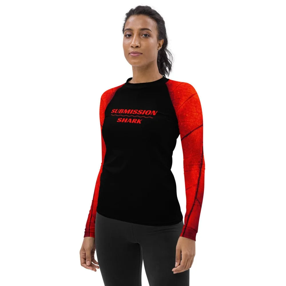 Crimson Passion ~ Women's Rash Guard *