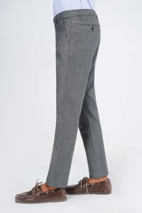 CROSS POCKET TEXTURED PANT GREY