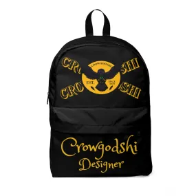 Crowgodshi Designer-X Backpack, GOLD LOGO