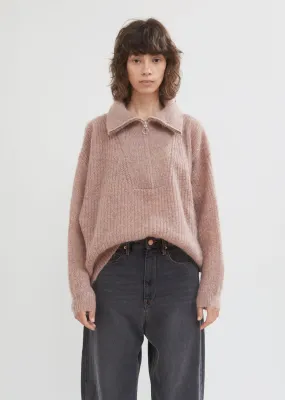 Cyclan Mohair Half Zip Sweater