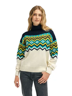 Dale of Norway - Randaberg Women's Sweater - Off-White/Peacock