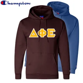 Delta Phi Epsilon Champion Powerblend® Hoodie, 2-Pack Bundle Deal - Champion S700 - TWILL