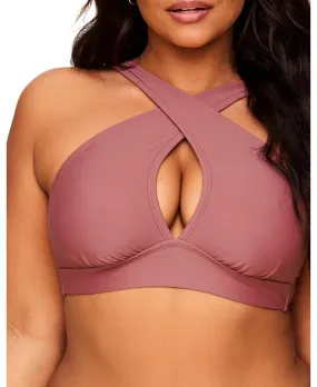 Demi-season women's plus size swimsuit with bra Adore Me, pink