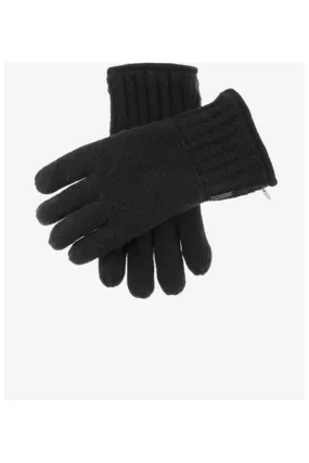 Dents - Men's Thinsulate-Lined Black Knitted - Gloves