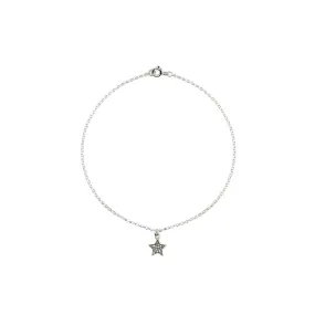 Diamond Star & Silver Anklet