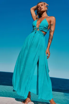 Dolly Maxi Dress - Aqua