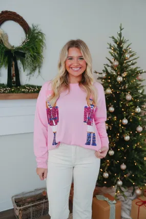 Double Nutcracker Sequin Sweater