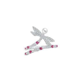 Dragonfly Statement Ring