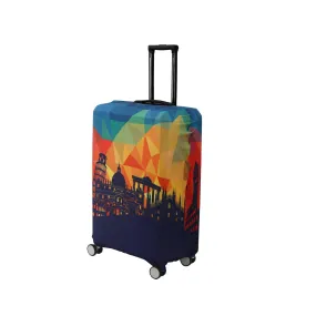 Durable 180 GSM Suitcase Covers S/M/L -Size for Trolley Suitcase, Multicolor History Hopper