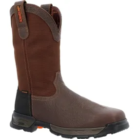 Durango Ranger Xp Men's Steel Toe Waterproof Western Work Boots Ddb0458 In Espresso Bark