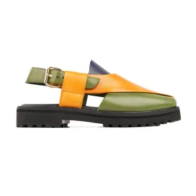 Emi - Men's Multi color Calf Leather Sandal