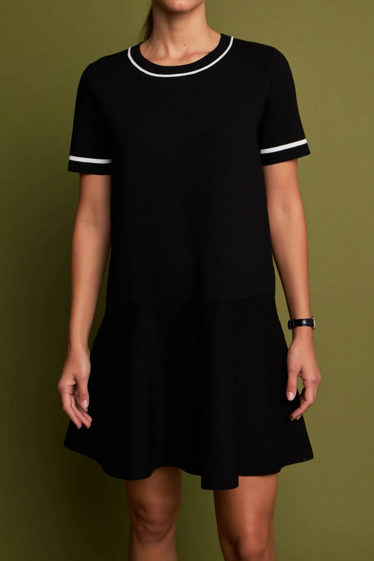 English Factory - Knit Contrast Mini Dress