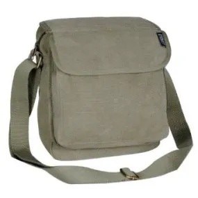 Everest Luggage Canvas Front Pocket Messenger  - Olive