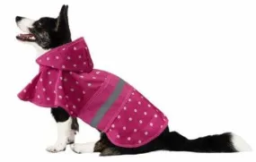 Fashion Pet Polka Dot Dog Raincoat Pink - Large