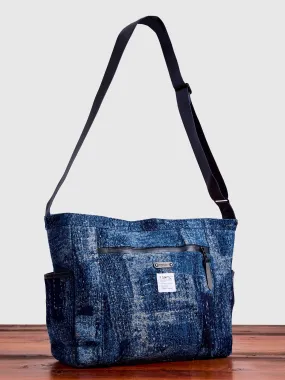 FDMTL x Master-Piece Boro Jacquard Shoulder Bag in Indigo