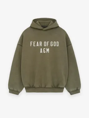 Fear of God Essentials Heavy Fleece Hoodie in Military