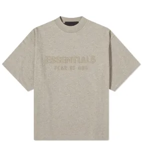 Fear Of God Essentials Spring Kids Crew Neck Tee - Dark Heather Oatmeal