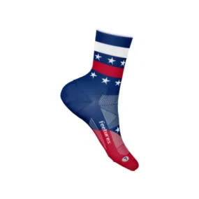 Feetures Elite Light Cushion Mini Crew Socks - Limited Edition USA