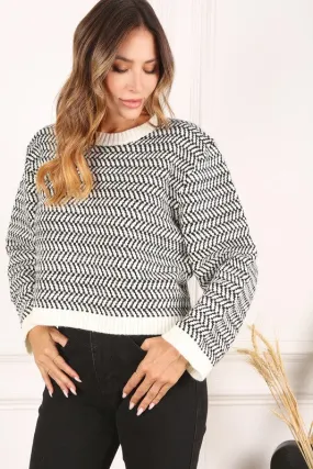 Florence Herringbone Sweater