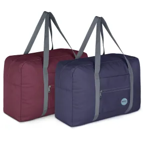 Foldable Duffel Luggage Bags Set (2 Pieces)