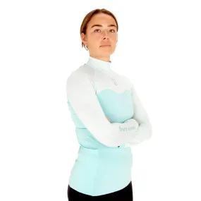 Fourth Element Women's Long Sleeve Hydro-T Rashguard - Aqua/Surf Spray