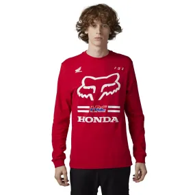 Fox Racing Honda Long Sleeve Tee T-Shirt Flame Red