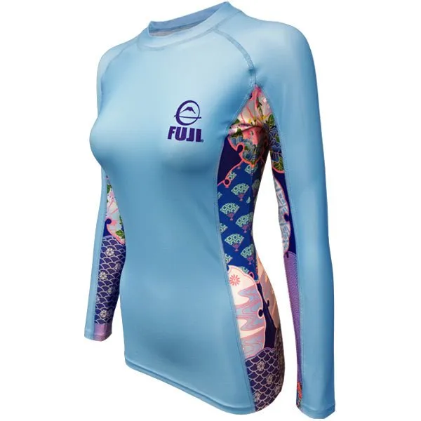 Fuji Sports Women's Kimono Rash Guard Blue