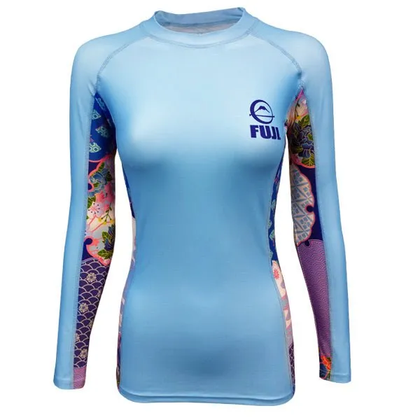 Fuji Sports Women's Kimono Rash Guard Blue