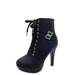 Funki Buys | Boots | Women's High Heel Platform Ankle Boots