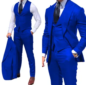 Funki Buys | Suits | Men's Slim Fit Formal Wedding Tuxedos 3Pc