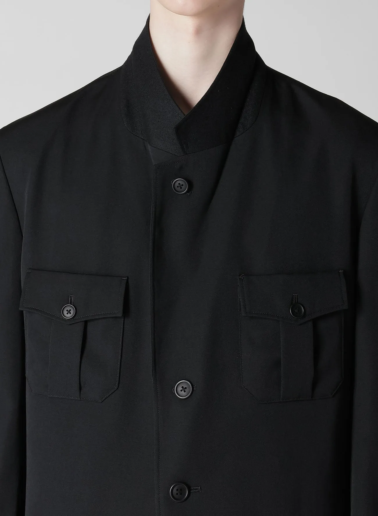 GABARDINE 4-POCKET 3-BUTTON JACKET