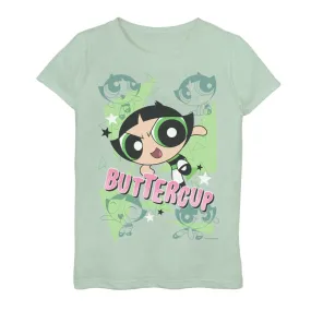 Girls 7-16 Years Old Buttercup Pose Powerpuff Girls T-Shirt Cartoon Network