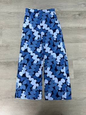 Girl's Blue Abstract Print Pants