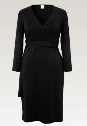 Giselle Wrap Dress - Black