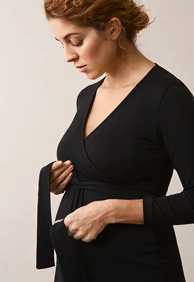 Giselle Wrap Dress - Black