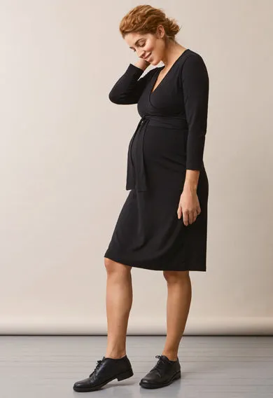 Giselle Wrap Dress - Black